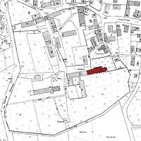 Ausschnitt Flurkarte von 1962 / Klosterkirche Mariä Himmelfahrt in 73467 Kirchheim am Ries