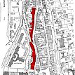 Ausschnitt Flurkarte, 1954 (Vorlage LV-BW) / Fassadenabwicklung ungerade Hausnummern in 74523 Schwäbisch Hall Ausschnitt Flurkarte, 1954 (Vorlage LV-BW) / Fassadenabwicklung ungerade Hausnummern in 74523 Schwäbisch Hall