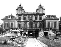 Ansicht Süd, 1975 / Schloss Favorite in 71642 Ludwigsburg, Favoriteschloß Ansicht Süd, 1975 / Schloss Favorite in 71642 Ludwigsburg, Favoriteschloß