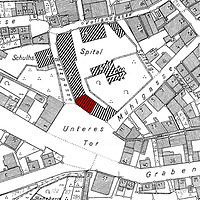 Ausschnitt Flurkarte 1956
(Vorlage LV-BW) / Heilig-Geist-Spital in 71706 Markgröningen Ausschnitt Flurkarte 1956
(Vorlage LV-BW) / Heilig-Geist-Spital in 71706 Markgröningen
