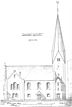 Ansicht von Süden 1896 / Ev. Kirche St. Bernhardt in 73732 Esslingen am Neckar, St. Bernhardt