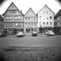 Photogrammetrische Aufnahme
Markstraße Nordseite 32-28, 1977 / Fassadenabwicklung in 71672 Marbach am Neckar
