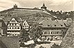 Nordrand des Hafenmarkts um 1971. Beim giebelständigen Haus am linken Bildrand handelt es sich um Hafenmarkt 5. / Wohn- und Geschäftshaus in 73728 Esslingen am Neckar