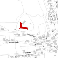 Flurkarte 2006 (Vorlage LV-BW und LAD) / Burg Niederalfingen, Marienburg in 73460 Hüttlingen-Niederalfingen Flurkarte 2006 (Vorlage LV-BW und LAD) / Burg Niederalfingen, Marienburg in 73460 Hüttlingen-Niederalfingen