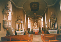 Buchen, Götzingen, Kath. Pfarrkirche,  Innenaufnahme / Kath. Pfarrkirche St. Bartholomäus in 74722 Buchen, Götzingen