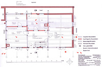 Fischerhaus, Bauphasenplan Erdgeschoss,
Urheber: Säubert, Bernd F. (Architekturbüro Bernd F. Säubert) / Fischerhaus in 76706 Dettenheim-Rußheim