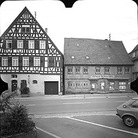 Photogrammetrische Aufnahme
Ansicht Süd Hauptstraße 23 und 25, 1977 / Fassadenabwicklung Straßenseite in 73547 Lorch