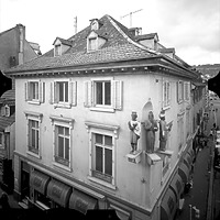 Photogrammetrische Aufnahme
von Nordost, 1977 / Dreikönigshaus in 79539 Lörrach