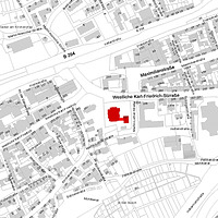Flurkarte 2006 (Vorlage LV-BW und LAD) / Christuskirche in 75172 Pforzheim-Brötzingen Flurkarte 2006 (Vorlage LV-BW und LAD) / Christuskirche in 75172 Pforzheim-Brötzingen