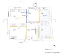 Ispringen, Hauptstraße 47, Schadenskartierung Erdgeschoss / Fachwerkhaus in 75228 Ispringen
