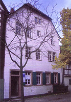 Weinheim, Quergässchen 2, ehemaliges Gerberhaus, Straßenansicht / ehemaliges Gerberhaus in 69469 Weinheim a.d. Bergstraße