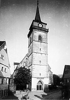 Aufnahme um 1900 (www.bildindex.de) / Martinskirche, ev. Stadtkirche in 72555 Metzingen