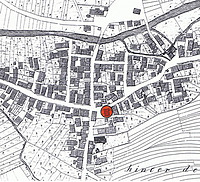 Historische Flurkarte / Wohnhaus in 72525 Münsingen