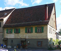 Westansicht, August 2007. Foto: Dietmar Hencke (StadtA SHA Server Häuserlexikon) / Wohnhaus in 74523 Schwäbisch Hall
