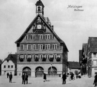 Altes Rathaus vor dem Umbau von 1913. Nach 1902. / Altes Rathaus in 72555 Metzingen