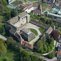 Luftaufnahme von Nordwest / Neues Schloss, Sachgesamtheit in 76530 Baden-Baden, keine genauere Zuordnung Luftaufnahme von Nordwest / Neues Schloss, Sachgesamtheit in 76530 Baden-Baden, keine genauere Zuordnung