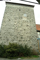 Burg Brauneck, Bergfried Südseite. / Burg Brauneck in 97993 Creglingen, Brauneck