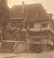 Foto aus den 1920er oder 1930er Jahren (StadtA SHA FS 00777) / Fachwerkhaus in 74523 Schwäbisch Hall