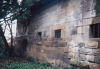 Nordseite, östlicher Teil, links hinten der spätere Anbau von Nordwesten. / Fachwerkbau, ehemaliger Farrenstall in 74189 Weinsberg Nordseite, östlicher Teil, links hinten der spätere Anbau von Nordwesten. / Fachwerkbau, ehemaliger Farrenstall in 74189 Weinsberg