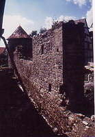 Stadtmauer am Seeturm, von Norden. / Stadtmauer am Seeturm in 97996 Niederstetten