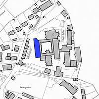Lageplan 2007 (Vorlage LV-BW) / Westflügel mit Winter- und Laienrefektorium in 72074 Tübingen-Bebenhausen Lageplan 2007 (Vorlage LV-BW) / Westflügel mit Winter- und Laienrefektorium in 72074 Tübingen-Bebenhausen