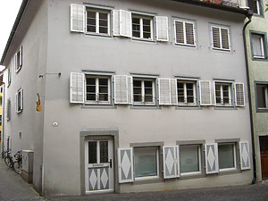 Ansicht von Südwesten Ecke Klostergasse 1/Niederburggasse / Haus zur Schelle in 78462 Konstanz (2008 - Schonenberg)