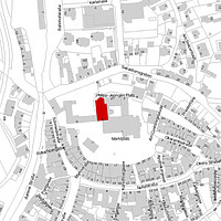 Flurkarte 2006 (Vorlage LV-BW und LAD) / evangelische Stadtkirche (Jesuiten) in 73479 Ellwangen, Ellwangen (Jagst)