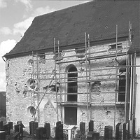 Aufnahme Südseite, 1980 / Katholische Kirche in 72393 Burladingen-Killer Aufnahme Südseite, 1980 / Katholische Kirche in 72393 Burladingen-Killer
