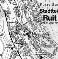 Rathaus, Lageplan,
Quelle: Huxhold, Freier Architekt / Rathaus in 75015 Bretten-Ruit
