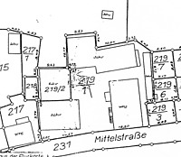 ehem. landwirtschaftliche Hofanlage, Lageplan, 
Urheber: Säubert, Bernd F. (Architekturbüro Bernd F. Säubert) / ehem. landwirtschaftliche Hofanlage in 76703 Kraichtal-Menzingen