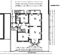 Villa Götte, Grundriss Erdgeschoss, 
Urheber: Architekturbüro Paus, Wolfram / Villa Götte  in 69120 Heidelberg-Neuenheim