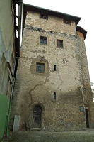 Weikersheim, Blaukappenturm von Norden. / Blaukappenturm in 97990 Weikersheim Weikersheim, Blaukappenturm von Norden. / Blaukappenturm in 97990 Weikersheim