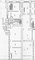 Gundriss EG, Ausschnitt,
Urheber: Vaculik, Hubert (Restaurator) / Wohn- und Geschäftshaus in 69115 Heidelberg-Weststadt
