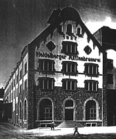 ehem. Schlossquelle-Brauerei, historische Aufnahme (1927), Ansicht von Südosten,
Urheber: Jourdan & Müller PAS / ehem. Schlossquelle-Brauerei  in 69115 Heidelberg-Bergheim
