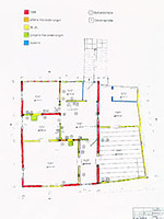 Backmulde, sog. „Haus zum Rössel“, Bauphasenkartierung, Grundriss 1. OG,
Urheber: Seltenberger & Grossbach (Frankfurt, Historische Bauforschung) / Wohn- und Geschäftshaus, Backmulde, sog. „Haus zum Rössel“ in 68526 Ladenburg Backmulde, sog. „Haus zum Rössel“, Bauphasenkartierung, Grundriss 1. OG,
Urheber: Seltenberger & Grossbach (Frankfurt, Historische Bauforschung) / Wohn- und Geschäftshaus, Backmulde, sog. „Haus zum Rössel“ in 68526 Ladenburg