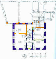 Heimatmuseum, ehem. Rathaus, ehem. Forsthaus, Bauphasenplan, Grundriss, EG
Urheber: Barbara und Robert Crowell (Diplomingenieure Freie Architekten) / Heimatmuseum, ehem. Rathaus, ehem. Forsthaus in 68789 St. Leon