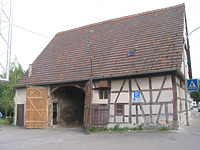 Ansicht der Scheune von Nordwesten (2008) / sog. Ochsenscheune in 71554 Weissach im Tal - Unterweissach