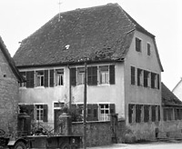 Ev. Pfarrhaus, Ansicht Nordosten
Quelle: Sternemann, Hugo (Sinsheim, Architektur- und Städtebaubüro) / Evangelisches Pfarrhaus in 7488 Sinsheim-Adersbach Ev. Pfarrhaus, Ansicht Nordosten
Quelle: Sternemann, Hugo (Sinsheim, Architektur- und Städtebaubüro) / Evangelisches Pfarrhaus in 7488 Sinsheim-Adersbach