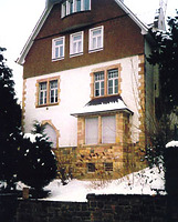 Wohnhaus, Ansicht von Westen
Quelle: Susanne Fischer-Tsaklakidis (freie Architektin) / Wohnhaus in 69469 Weinheim
