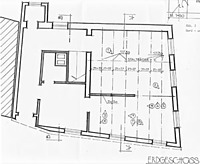 Wohnhaus, Grundriss, EG
Quelle: Hans-Hermann Reck (Büro für Bauhistorische Gutachten) / Wohnhaus in 69469 Weinheim