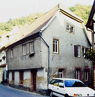 Wohnhaus, Ansicht von Nordwesten
Quelle: Hans-Hermann Reck (Büro für Bauhistorische Gutachten) / Wohnhaus in 69469 Weinheim