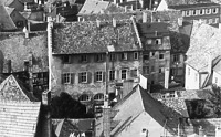 ehemaliges Zunfthaus "zur Katz", Versammlungshaus des Patriziats, Südansicht vom Turm von St. Stephan / Das ehemalige Gesellschaftshaus "Zur Katz" in 7750  Konstanz (www.bildindex.de)