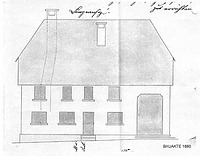 Nordansicht (Baugesuch von 1880) / Wohnhaus mit Bäckerei in 88255 Baienfurt (04.04.1880 - Gemeindearchiv Baienfurt)