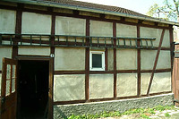 Ostansicht (Scheunenanbau) / Wohnhaus in 89073 Ulm (14.04.2009 - Michael Hermann)