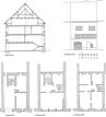 Ansicht, Querschnitt und Grundrisse der einzelnen Geschosse / Wohnhaus in 78050 Villingen (20.04.2011 - unbekannt) Ansicht, Querschnitt und Grundrisse der einzelnen Geschosse / Wohnhaus in 78050 Villingen (20.04.2011 - unbekannt)