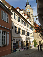 Südwestansicht / Studentenwohnheim Martinianum in 72070 Tübingen (02.10.2021 - Christin Aghegian-Rampf)