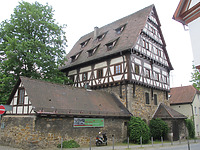 Ansicht des Storchen von Norden / Liebenstein'sches Schlösschen bzw. sog. Storchen in 73033 Göppingen (03.05.2011 - Markus Numberger, Büro für Bauforschung und Denkmalschutz)