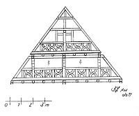 Ansicht Fachwerk Straßengiebel / Fachwerkhaus in 75417 Mühlhausen, Mühlhausen an der Enz (01.11.2011 - Lohrum)