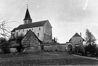 Ansicht von NW (vor 1935) / Bergkirche Sankt Michael in 78266 Büsingen, Büsingen am Hochrhein (01.01.1935 - Bildindex Foto Marburg: Foto Schlippe, 47/9; LDA BaWü)