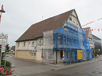 Ansicht von Süden / Ehemaliges Gasthaus "Zum Adler" in 73066 Uhingen (02.07.2012 - Markus Numberger)